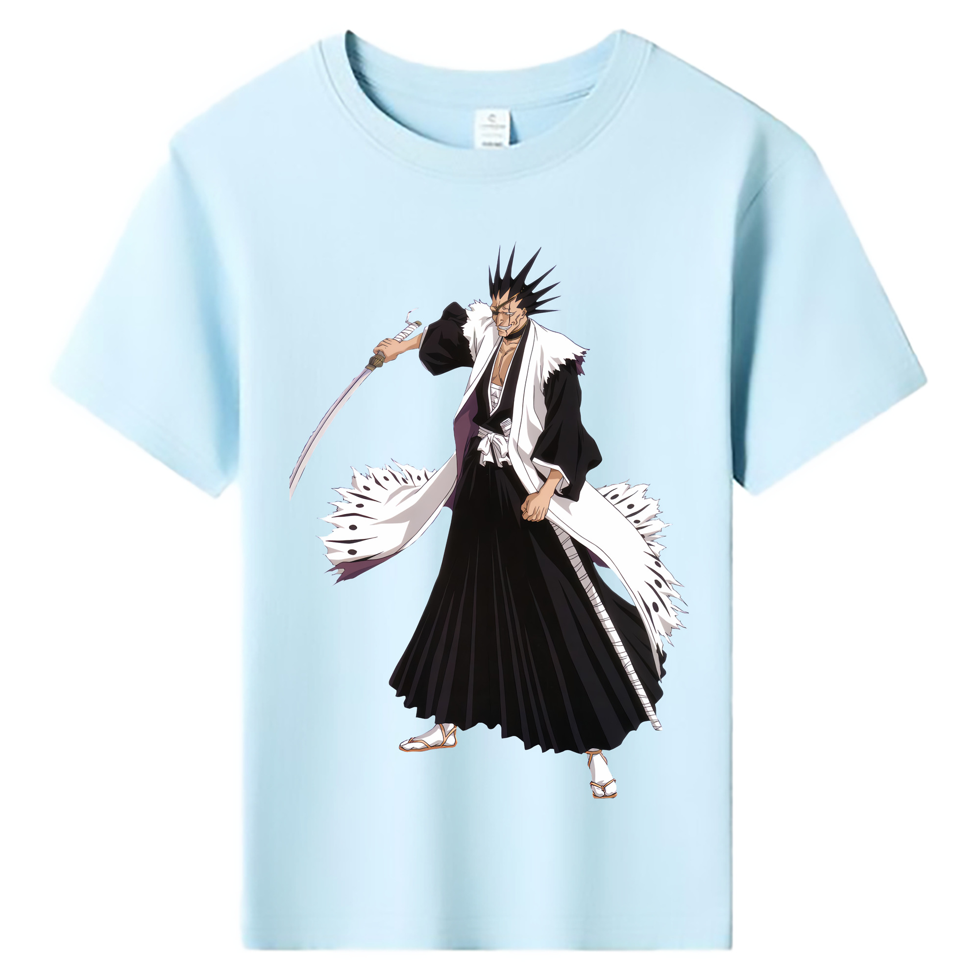 （画像用） ブリーチ ざらき けんぱち BLEACH Zaraki Kenpachi 綿100％キッズTシャツ（フロントプリント）